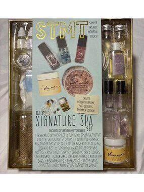 STMT Signature Spa Set DIY Custom Perfume Lotion Bath Salt Kit Brand New Sealed